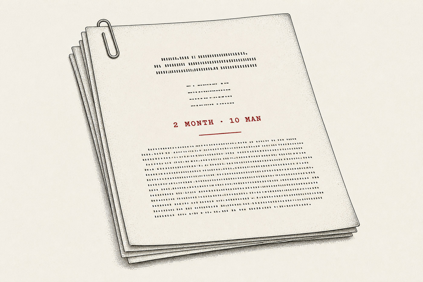 The Dartmouth artificial-intelligence proposal with the phrase two month, ten man emphasized.